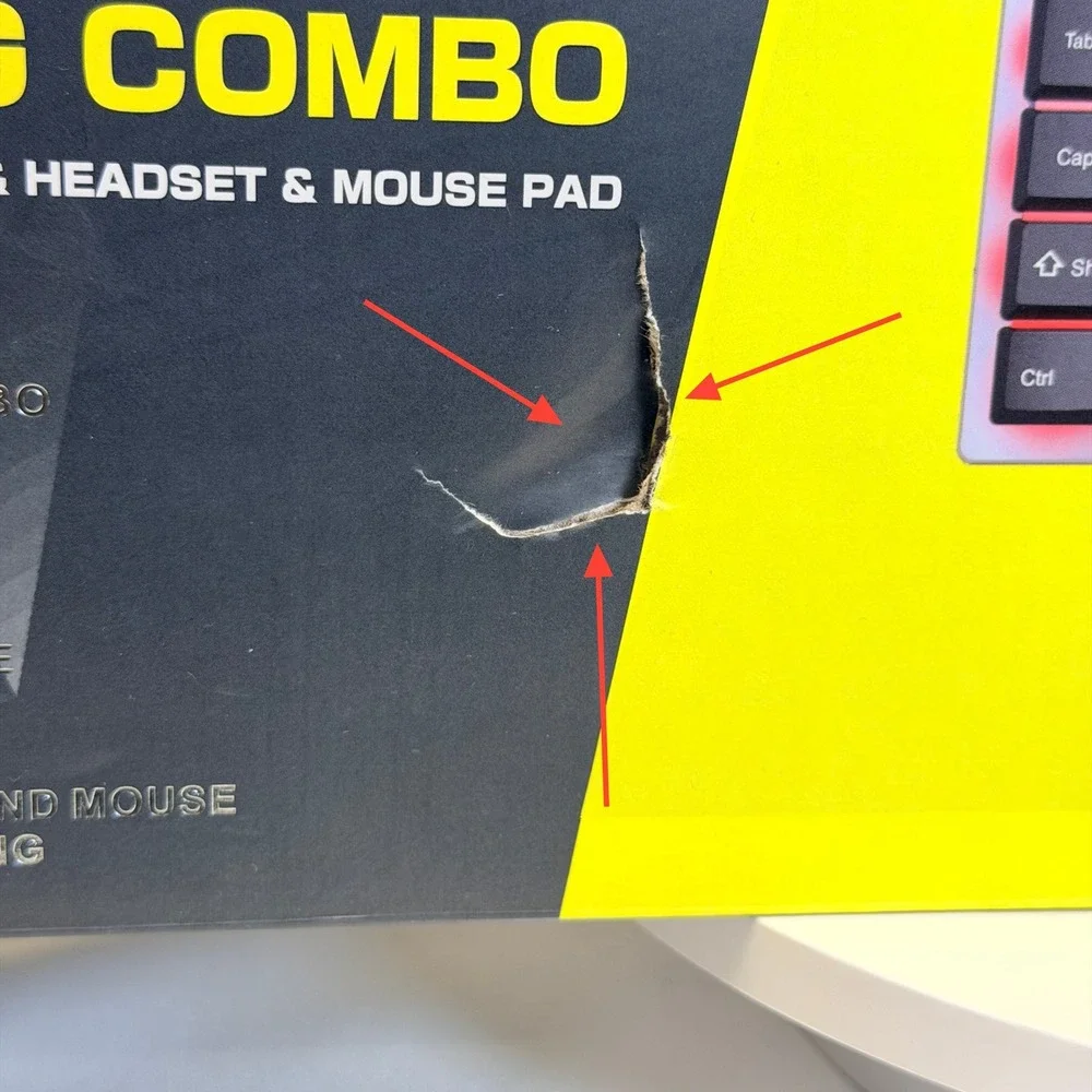 T-WOLF TF-240 4-in-1 Gaming Combo Backlit Keyboard Mouse Headset Mouse Pad NEW